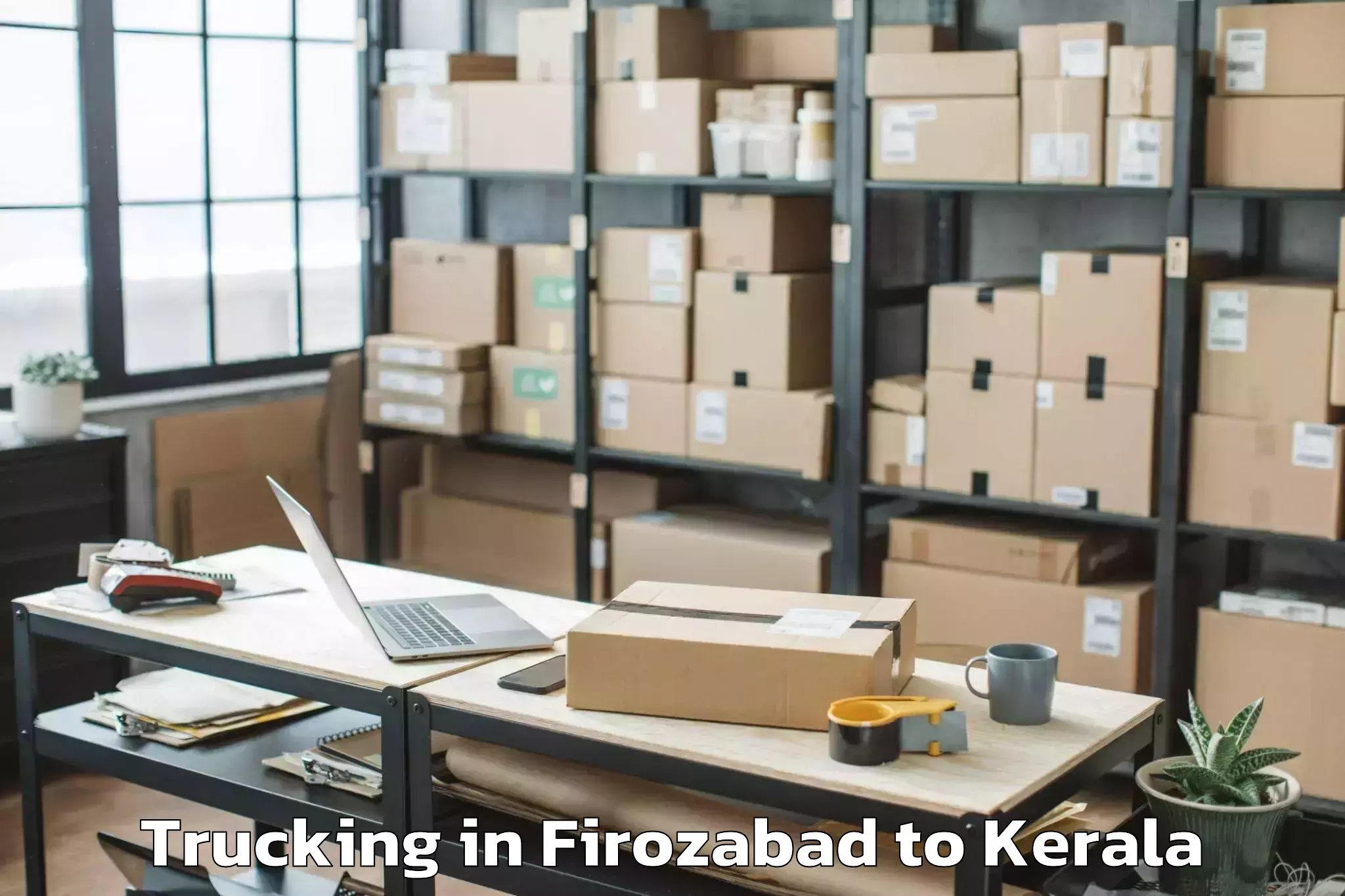 Book Firozabad to Ottapalam Trucking